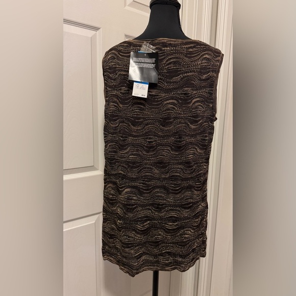 Jones New York Brown Sleeveless Sweater - Picture 4 of 9